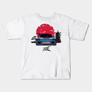 nissan silvia s15 blue Kids T-Shirt